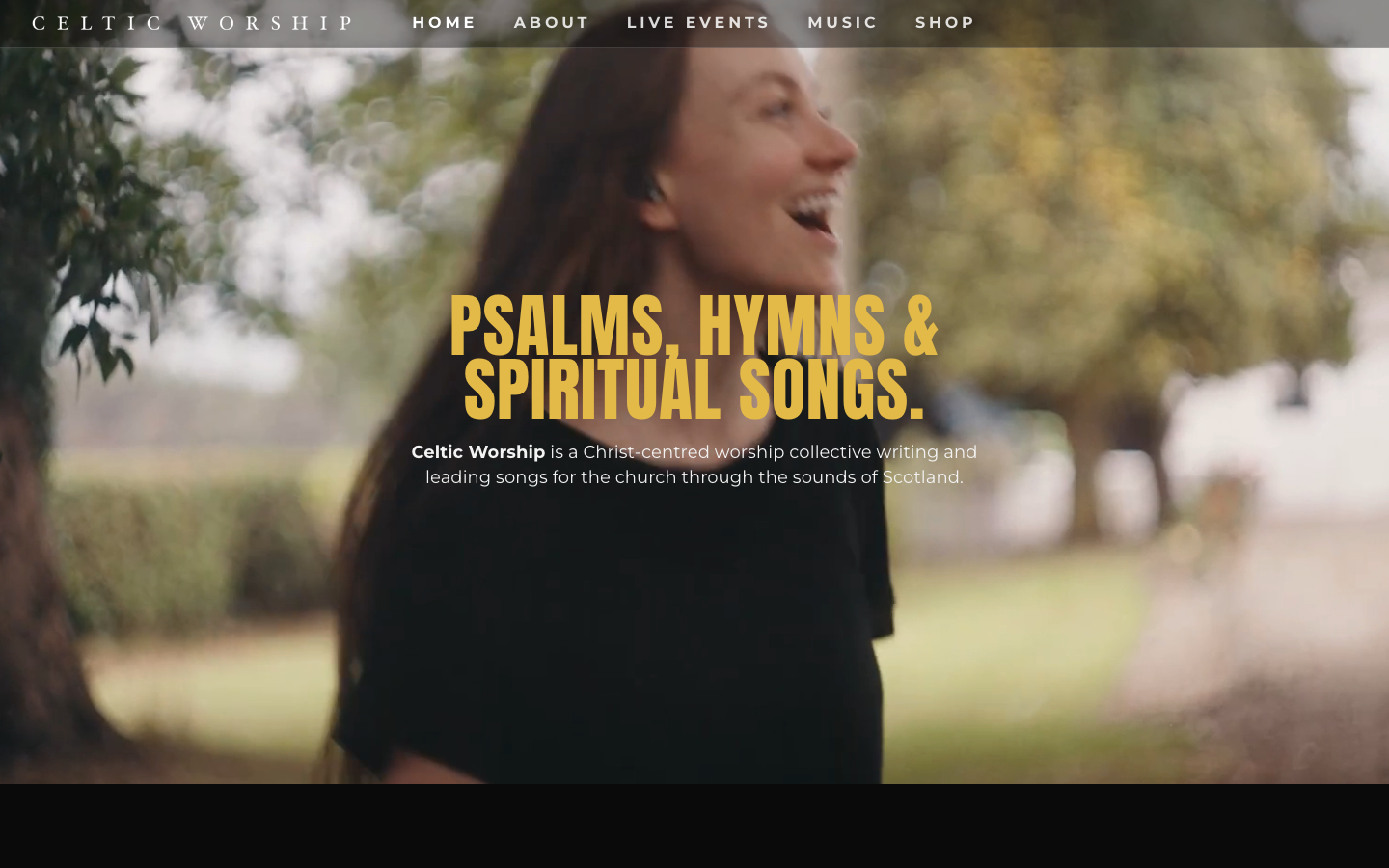 Celtic Worship website screenshot